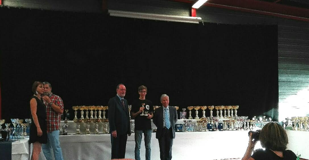 Kévin récompensé par la ville de Gagny pour son résultat en Compétition